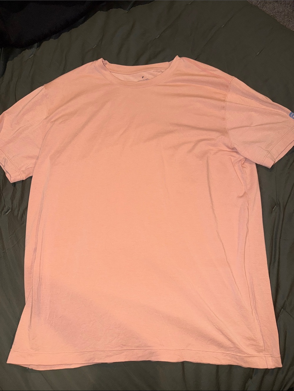 Fabletics Lightweight Crewneck Tee - Peach Pink